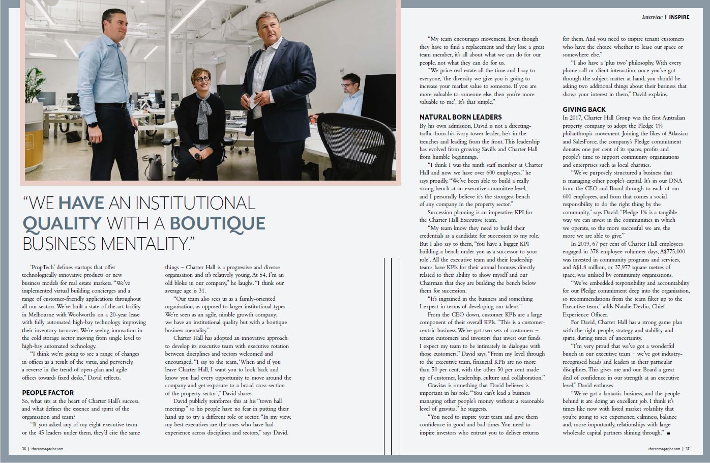 The CEO Magazine featuring David Harrison